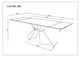 Стіл розкладний LAURA CERAMIC 160(240)x90 см загартоване скло + кераміка бежевий матовий - зображення 7
