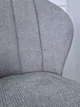 Стул NEIL чёрный каркас серая ткань 86x47x60 см - изображение 7