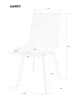 Стул GARRY 69x48x48 см черный каркас серый велюр - изображение 6