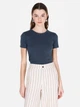 Футболка хлопковая женская Colin's CL1073924INV S Indigo (8684112601304) - изображение 1