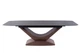 Стол раскладной DOLCE CERAMIC 180(240)x95 см Закаленное стекло + керамика Серый мрамор/Темный орех - изображение 9