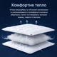 Ковдра 200х220 см Comfort всесезонна IDEIA 250 гр/м2 білий - зображення 4