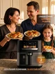 Мультипіч MAGIO DUO CHEF MG-415 10 л 3500 Вт аерогриль аерофритюрниця електропіч 2 ТЕНи верхній і нижній, сенсорний дисплей, 9 програм, дегідратор, сушіння та розморожування, гриль-решітка з керамічним покриттям, силіконова чаша, відкладений старт, таймер - зображення 6