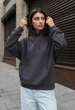 Женский Худи Стаф Темно-серый Оверсайз С Капюшоном Staff Lav Dark Gray Oversize S (400659) - изображение 4