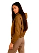 Жіноча коротка куртка з капюшоном на блискавці LadyLike 48 Хакі (ladlk2236780047425) - изображение 3
