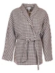 Жіноче пальто з паском та кишенями LadyLike 48 Коричневий (ladlk2241964885427) - изображение 6