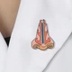 Значок (пин) BROCHE брошь бижутерия Медицина Нос розовый BRGV114524 - изображение 6