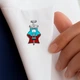 Брошь-значок BROCHE бижутерия Медицина Шприц в плаще BRGV115106 - изображение 3
