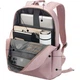 Женский деловой рюкзак Samsonite для поездок на работу, 14-дюймовый антибактериальный рюкзак для ноутбука, дорожный повседневный рюкзак, розовый, школьный рюкзак - изображение 3