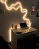 Гнучкий неон FlexGlow LUX 220V теплого білого кольору 5 метрів - зображення 11