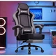 Крісло офісне з підставкою для ніг Bonro B-059 сіре - изображение 1