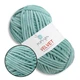 Пряжа плюшевая Popyarn Velvet (Попярн Вельвет) №023 Лазурный - 100% полиэстер, 100 г / 120 м, для пледов, игрушек, вязания спицами и крючком - изображение 1