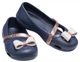 Дитячі крокси балетки для дівчинки Crocs Kids' Lina Charm Flat Navy/Pink (28-29, синій) - зображення 1