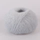 Lana Gatto Silk Mohair, Голубой лед №6033 - премиальная тонкая пряжа, суперкидмохер с шелком, 25 г / 212 м, для вязания свитеров, шапок, шарфов - изображение 3