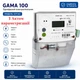 Лічильник GAMA 100 G1Y 163.220.F18.B2.P4.C100.V1.R1.H6 5(80)А багатотарифний PLC клас 1.0 з актом параметризації - зображення 1