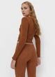 Кофта женская Stradivarius S коричневая - изображение 2