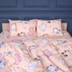 Комплект постельного белья MirSon двуспальный 175x210 см 17-0665 Cream Kittens бязь (2200010064445) - изображение 3
