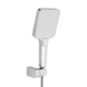 Змішувач для ванни Swan Cascada, Chrome/White (k35) з поворотним виливом та душовим гарнітуром QTSWA260CRW45569 Qtap - изображение 4