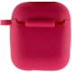 Защитный чехол Silicone Case с карабином и микрофиброй для AirPods 2, Red - изображение 3