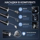 Відеоендоскоп TechScope E43 Чорний, 4.3" IPS екран, Full HD 1080P, жорсткий кабель 5 м, камера IP67, акумулятор 2000 мА·год - зображення 6