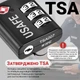 Замок підвісний USafe CP-03-TSA кодовий металевий чорний з TSA доступом - зображення 4