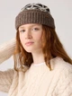 Шапка женская Levi's 711712026 One Size Коричневая (1160832433) - изображение 2
