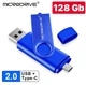 Флешка USB 128Gb Microdrive 2 в 1 Micro USB Type-C / USB для телефона и компьютера Флешка 128 Гб Микродрайв - изображение 1