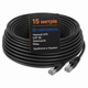 Сетевой патч-корд Одескабель CAT5e UTP CU RJ45 Ethernet 15 м медный наружный чёрный для IP-камер - изображение 9