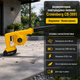 Аккумуляторная воздуходувка пылесос Crownberg CB 3991 20V с двумя аккумуляторами Li Ion скорость воздуха 98 м с для уборки листьев пыли и желтая мусор - изображение 1