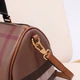 Женская сумка Burberry Medium Check Bowling коричневого цвета артикул 36590 - изображение 5