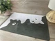 Коврик для сушки посуды WorkPlaceShop Black Cats 340×500 мм Чёрно-серый - изображение 2
