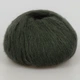 Candy-Yarn Mohair 75%, Темно-зеленый №14 - тонкая мохеровая пряжа с полиамидом 25 г / 237 м, для ажурных узоров, свитеров, шалей и кардиганов - изображение 2