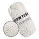 Светящаяся в темноте флуоресцентная пряжа, белая, Glow Yarn, 100% полиэстер, нить для вязания и амигуруми - изображение 1