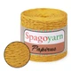 Spagoyarn Papirus (Rafiia), Жовтий, 100% перероблений папір, 250г/260м, рафія для в'язання сумок, капелюхів, серветок, рюкзаків, аксесуарів, літня пря - зображення 1