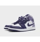 Кроссовки детские Jordan Air 1 Mid White/Violet 38.5 Білий, Фіолетовий DQ8423-515 - изображение 6