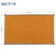 Доска SECTOR С2010 пробковая 200x100 см - изображение 6