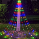 Гирлянда Конский хвост 2,5 м 20 нитей 500 LED RGB для украшения елки от сети - изображение 3