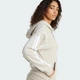 Жіноча толстовка Essentials 3-Stripes Full-Zip Fleece adidas JX7702 (S) бежевий (4068807338777) - зображення 4