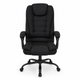 Офісне крісло з тканини Hanert Fabric Black + підставка для ніг - изображение 6