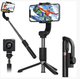 Стедикам стабилизатор для смартфона монопод штатив селфи палка с треногой Gimbal GS-30 одноосевой автоматический Bluetooth 5.0 поворот 360° горизонтальная вертикальная съемка телескопический до 65 см аккумулятор 500 мАч для видео фото блогов путешествий - изображение 2