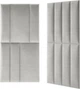 Стеновая панель декоративная MOLLIS рогожка 20x100x4 см Silver (0228amz) - изображение 9