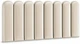 Стеновая панель декоративная Muralo экокожа 15x90x4 см Бежевый (Кремовый) (0221amz) - изображение 9