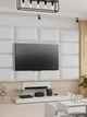 М’які настінні панелі white 40×80 1 шт 4 см узголів’я для ліжка Білий (88344м) - зображення 9