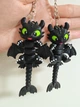 Брелок Беззубик Подвижный Cute Toothless Night Fury Articulated Keychain 8 См 3Д Печать - изображение 3