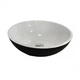 Умывальник Adamant KREIS-42 Black-White 420x420x150 мм искусственный камень - изображение 1