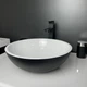 Умывальник Adamant KREIS-42 Black-White 420x420x150 мм искусственный камень - изображение 3