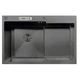 Кухонная мойка Mixxus MH7849L-HK 780x490 нержавеющая сталь, врезная, черный (3,0/0,9) (MX1936) - изображение 1