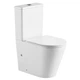 Унітаз компакт Mixxus Bevel 625x390 овальний, з сидінням, білий (MP6473) - зображення 1