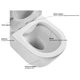 Унитаз компакт Ravak Concept Slim RimOff 3/6 л с сиденьем микролифт, белый глянцевый (RKUM100010) - изображение 2