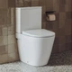 Унитаз компакт Roca Ona 675x370 овальный, с сиденьем Soft Close, белый (A342687000) - изображение 1